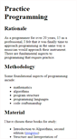 Mobile Screenshot of practiceprogramming.com